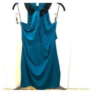 Turquoise bead neckline dress